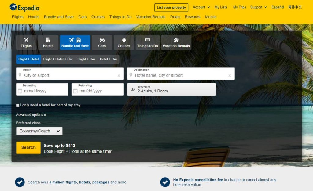 Best hotel and flight booking sites for travellers, expedia.com